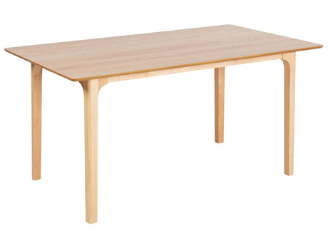 Dining Table Lyst Asketre MDF 160 x 90  cm Ash Veneer Top Modern Design Kitchen Table Beliani