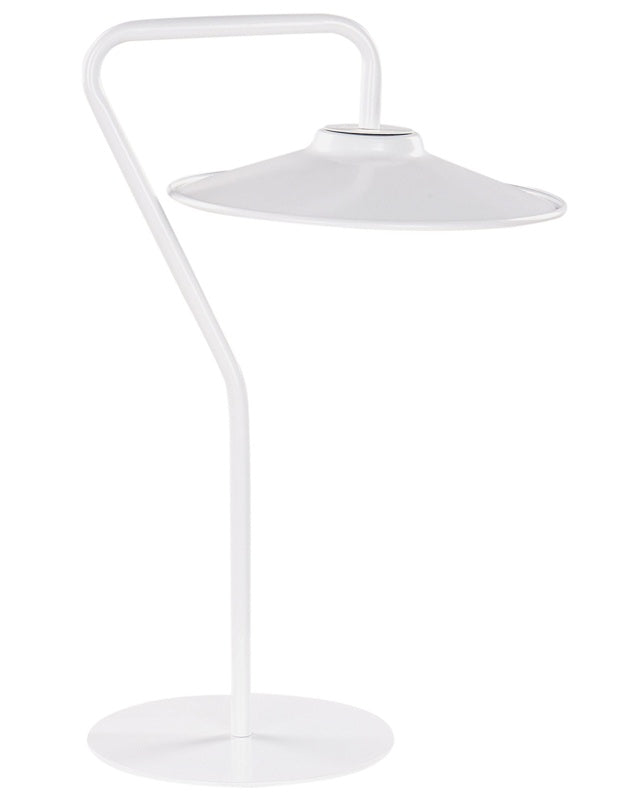 Table LED Lamp White 41 cm Warm Light Living Room Bedroom Office Study Modern Lighting Beliani