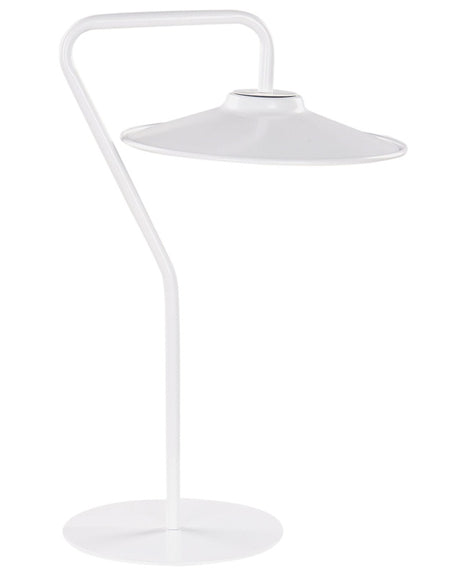 Table LED Lamp White 41 cm Warm Light Living Room Bedroom Office Study Modern Lighting Beliani