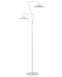 2 Light Floor LED Lamp White 140 cm Warm Light Living Room Bedroom Office Study Modern Lighting Beliani