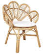 Peacock Chair Natural Rattan 74 x 61 x 88 cm Garden Outdoor Indoor Boho Beliani