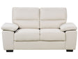 Fabric Sofa Light Beige 2 Seater Upholstered Couch Living Room Beliani