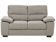 Fabric Sofa Light Brown 2 Seater Upholstered Couch Living Room Beliani