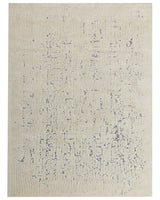 Area Rug Light Beige Polyester 300 x 400 cm Distressed Effect  Pattern Solid Colour Modern Minimalistic Living Room Rug Beliani