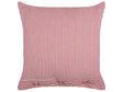 Decorative Cushion Red and White Cotton 45 x 45 cm Striped Pattern Buttons Retro Dcor Accessories Bedroom Living Room Beliani
