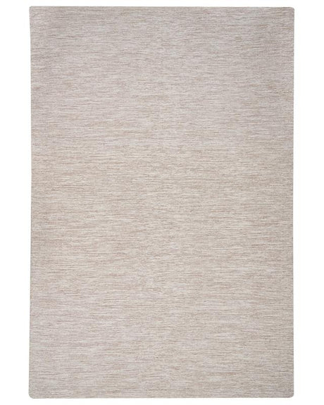 Rug Beige Cotton 200 x 300 cm Rectangular Hand Woven Modern Minimalistic Beliani