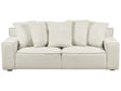 3 Seater Sofa Off-White Velvet Upholstery with Cushions Comfortable Couch for 3 People Modern Living Room  Beliani