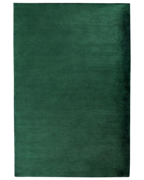 Area Rug Green Viscose 160 x 230 cm Tufted Low Pile Modern Beliani