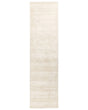 Runner Area Rug Light Beige Viscose 80 x 300 cm Tufted Low Pile Modern Beliani