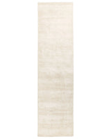 Runner Area Rug Light Beige Viscose 80 x 300 cm Tufted Low Pile Modern Beliani