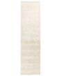Runner Area Rug Light Beige Viscose 80 x 300 cm Tufted Low Pile Modern Beliani