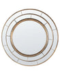 Wall Mirror Gold Round Frame Synthetic Material  40 cm Modern Design Living Room Decor Beliani