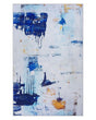 Rug Multicolour 140 x 200 cm Abstract Paint Effect Printed Low Pile Modern Beliani