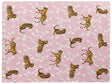 Kids Blanket Pink Cotton 130 x 180 cm Bed Throw Cosy Tiger Pattern Bedroom Kids' Room Modern Design Beliani