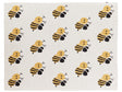 Kids Blanket Grey Cotton 130 x 180 cm Bed Throw Cosy Bees Pattern Bedroom Kids' Room Modern Design Beliani