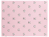 Kids Blanket Pink Cotton 130 x 170 cm Bed Throw Cosy Pandas Pattern Bedroom Kids' Room Modern Design Beliani