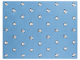 Kids Blanket Blue Cotton 130 x 180 cm Bed Throw Cosy Pandas Pattern Bedroom Kids' Room Modern Design Beliani