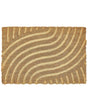 Doormat Natural Coir PVC Backing Anti-Slip 40 x 60 cm Embossed Geometric Pattern Modern Indoor Decoration Beliani