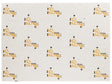 Kids Blanket Beige Cotton 130 x 180 cm Bed Throw Cosy Giraffe Pattern Bedroom Kids' Room Modern Design Beliani