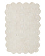 Area Rug Beige Cotton 140 x 200 cm Decorative Dots Pattern Boho Style Living Room Kids Children's Room Beliani