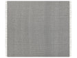 Blanket Black and White Cotton Geometric Pattern 200 x 220 cm Bed Throw Traditional Living Room Bedroom Beliani