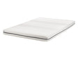 Foam Mattress White 140 x 200 cm Polyester Fabric Removable Cover with Zipper EU Single Size Medium Firm H2 Beliani