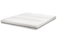 Memory Foam Mattress White with Grey Fabric EU Super King Size Medium Firm H2 Beliani