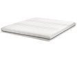 Memory Foam Mattress White with Grey Fabric EU Super King Size Medium Firm H2 Beliani