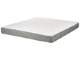 Foam Mattress Medium White and Grey EU Super King Size Zippered Removable Polyester Cover Bedroom Accessories Beliani