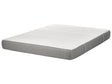 Latex Foam Mattress White and Grey EU King Size Medium Zippered Removable Polyester Cover Bedroom Accessories Beliani