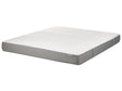 Latex Foam Mattress White and Grey EU Super King Size Medium Zippered Removable Polyester Cover Bedroom Accessories Beliani