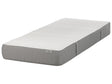 Gel Foam Mattress White and Grey EU Small Single Size Medium Zippered Removable Polyester Cover Bedroom Accessories Beliani