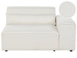 Corner Seat Section White Boucle 1-Seat Sofa Module Modern Single-Seat Beliani