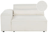 Right Corner Seat Section White Boucle 1-Seat Sofa Module Modern Single-Seat Beliani
