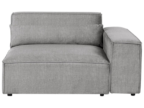 Corner Seat Section Grey Fabric 1-Seat Sofa Module Modern Single-Seat Beliani