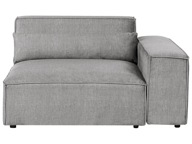 Corner Seat Section Grey Fabric 1-Seat Sofa Module Modern Single-Seat Beliani