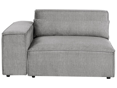 Right Corner Seat Section Grey Fabric 1-Seat Sofa Module Modern Single-Seat Beliani