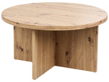 Coffee Table Light Wood MDF  80 cm Classic Modern Design Beliani