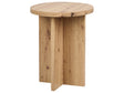 Side Table Light Wood Effect MDF Stone-like Veneer  44 cm Classic Modern Design Beliani