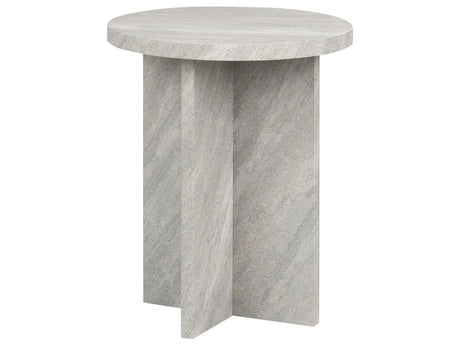 Side Table Grey Effect MDF Stone-like Veneer  44 cm Classic Modern Design Beliani
