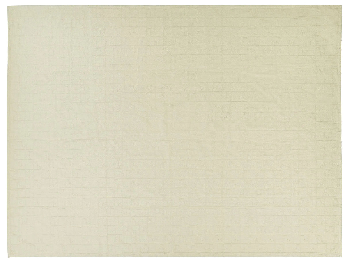 Bedspread Beige Cotton Fabric 150 x 200 cm Pattern Decorative Throw Bedding Classic Design Bedroom Beliani