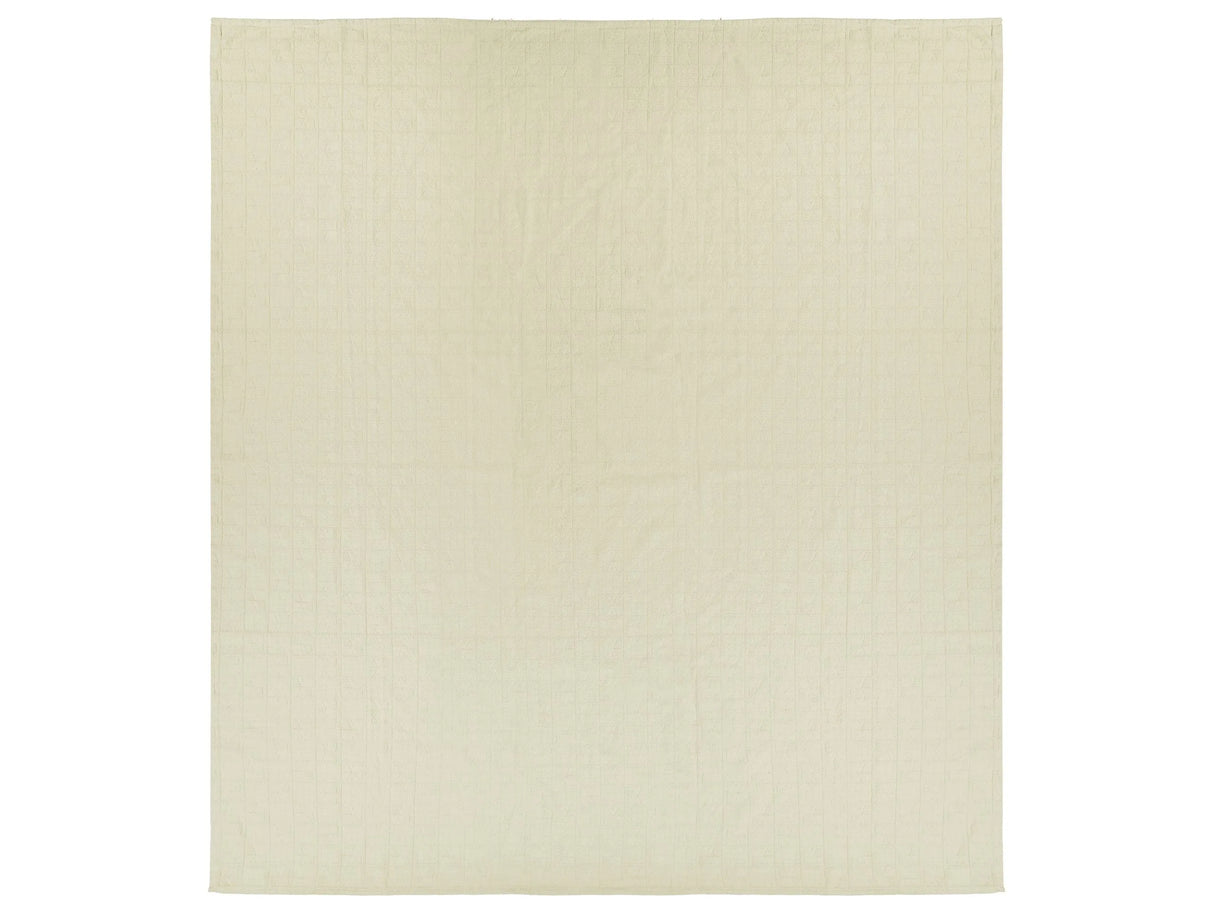 Bedspread Beige Cotton Fabric 200 x 220 cm Pattern Decorative Throw Bedding Classic Design Bedroom Beliani