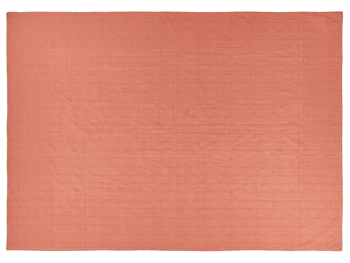Bedspread Red Cotton Fabric 150 x 200 cm Pattern Decorative Throw Bedding Classic Design Bedroom Beliani