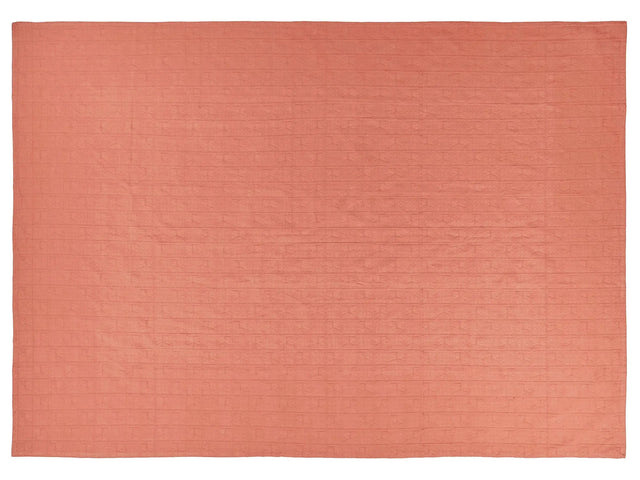 Bedspread Red Cotton Fabric 150 x 200 cm Pattern Decorative Throw Bedding Classic Design Bedroom Beliani