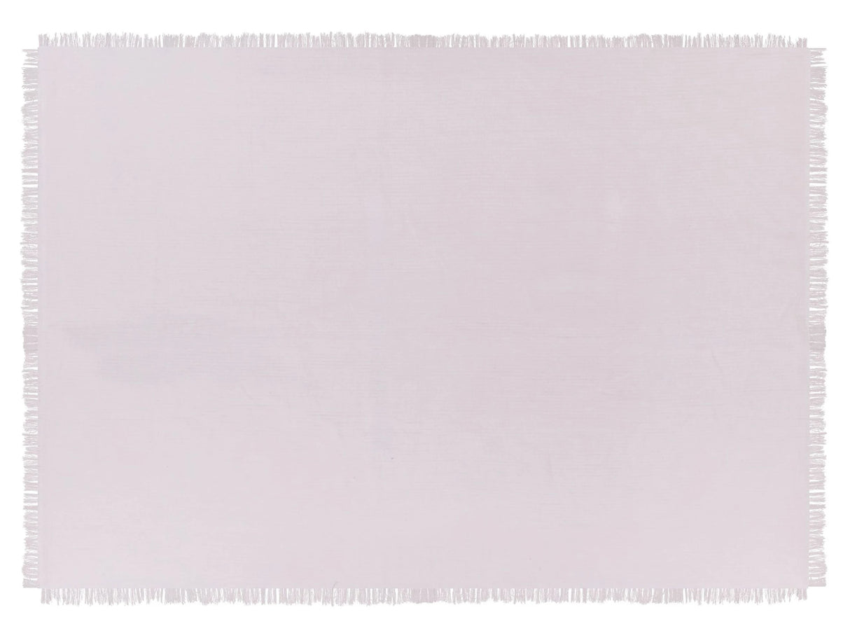 Bedspread Pink Cotton Fabric 150 x 200 cm with Tassels Decorative Throw Bedding Classic Design Bedroom Beliani
