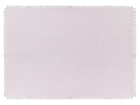 Bedspread Pink Cotton Fabric 150 x 200 cm with Tassels Decorative Throw Bedding Classic Design Bedroom Beliani