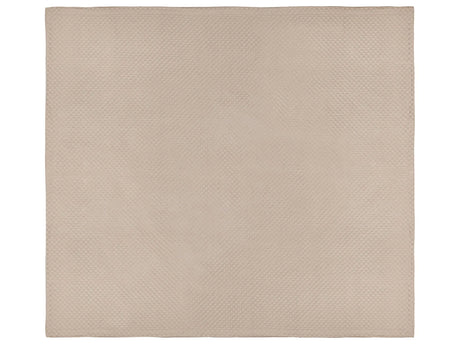 Bedspread Taupe Polyester Fabric 200 x 220 cm Embossed Pattern Decorative Throw Bedding Classic Design Bedroom Beliani