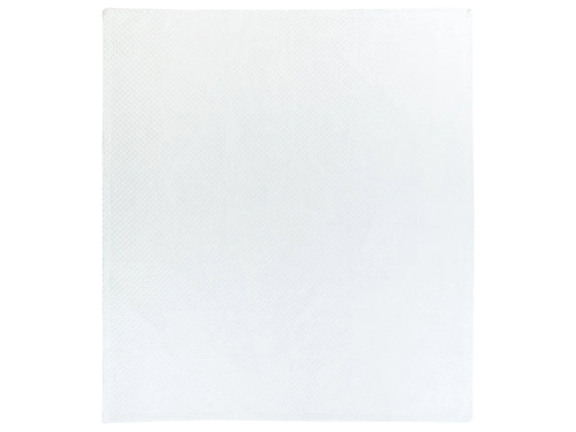 Bedspread White Polyester Fabric 220 x 240 cm Embossed Pattern Decorative Throw Bedding Classic Design Bedroom Beliani