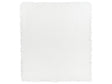 Bedspread White Cotton 220 x 200 cm with a Frill Decorative Throw Bedding Bedroom Beliani