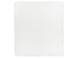 Bedspread White Cotton 220 x 200 cm with a Frill Decorative Throw Bedding Bedroom Beliani